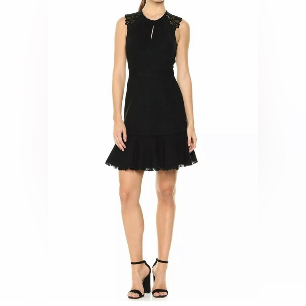 NWT Rebecca Taylor Lace and Tweed Dress
